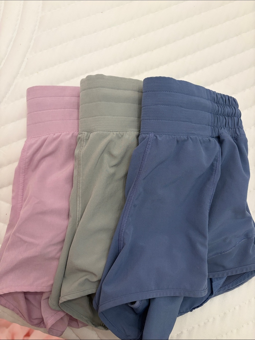 lululemon athletica Women's Athletic Shorts — Pink, Sage, Blue - Picture 1 of 12
